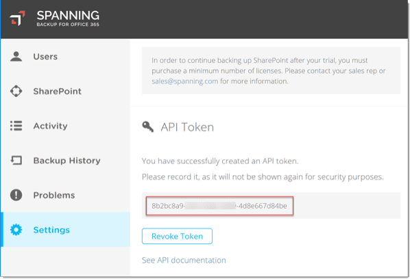 API Token