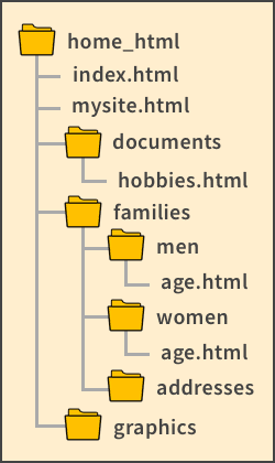 web directory structure example