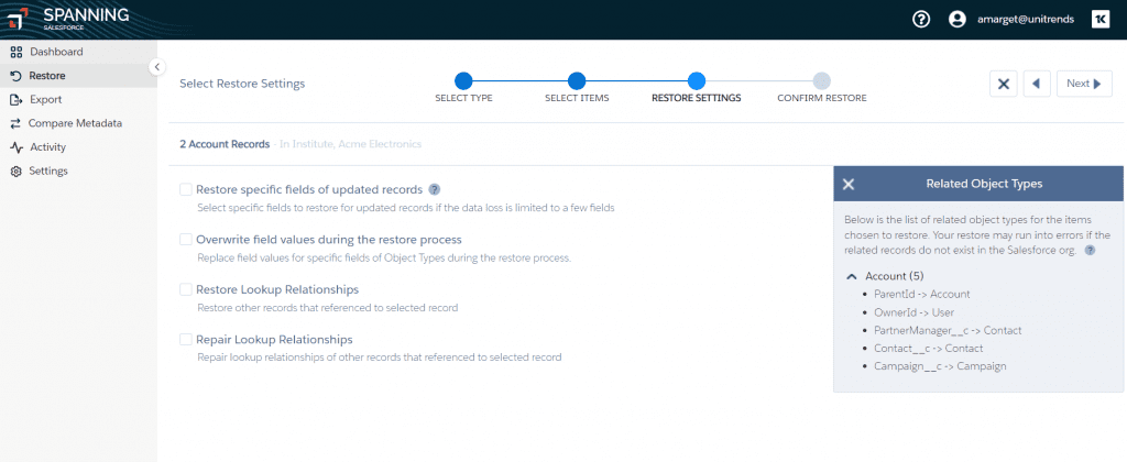 SFDC Restore figure 4