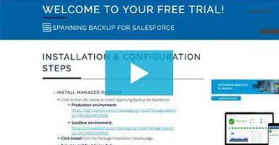 Spanning Backup for Salesforce: Installation & Configuration