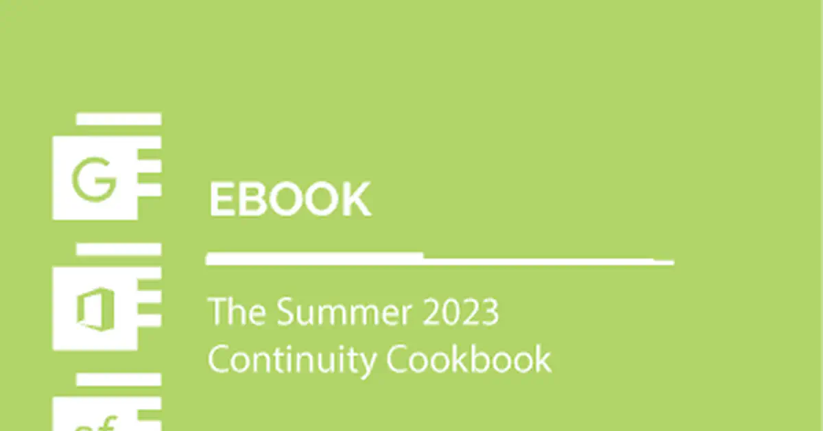 The Summer 2023 Continuity Cookbook