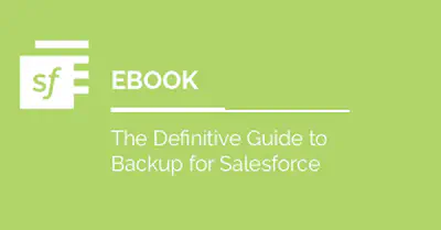 The Definitive Guide to Backup for Salesforce