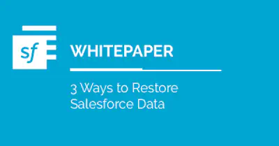 3 Ways to Restore Salesforce Data