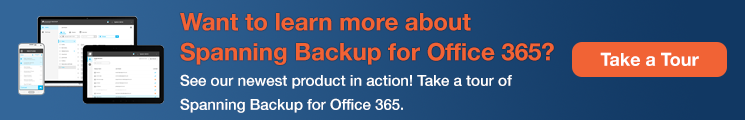 Spanning Backup for Office 365 Product Tour