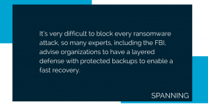 Preventing a Ransomware Disaster