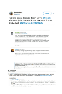 social talk about Google Workspace Team Drives