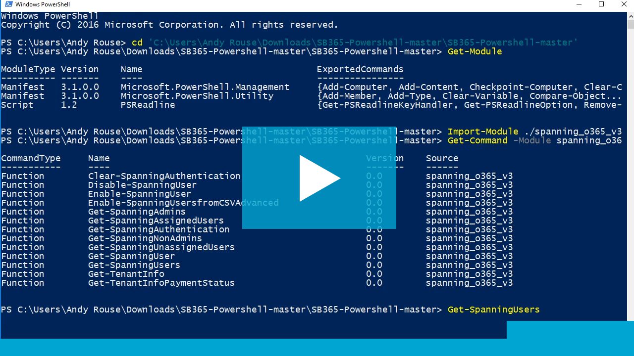 Office 365 Powershell Module Assign Licenses For Spanning Backup