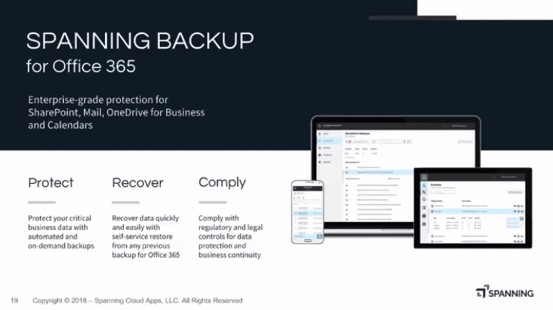 An brief overview of Spanning Backup for Office 365 and what it has to offer.