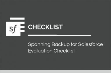 Spanning Backup for Salesforce Evaluation Checklist | Spanning