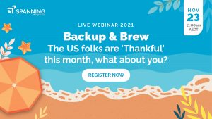 Backup & Brew: The US folks are 'Thankful' this month, what about you? - Event