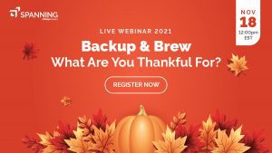 Backup & Brew: What Are You Thankful For? - Eveent