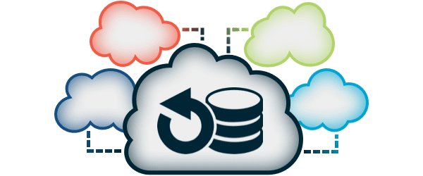An icon representing cloud-to-cloud backup.